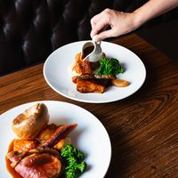 Roast Sirloin of Beef, Roast Potatoes, Caramelised Carrot, Cauliflower Cheese, Broccoli, Yorkshire Pudding, Gravy 
And 
​Roast Pork Belly &amp; Loin, Roast Potatoes, Caramelised Carrot, Cauliflower Cheese, Broccoli, Gravy, Apple Sauce
#Brighton #SupportLocal #SundayRoast #Restaurants