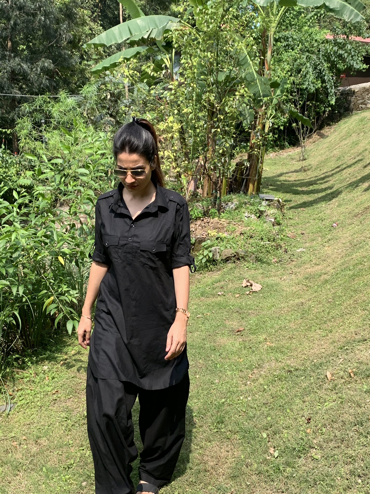 Black kurta pajama girls hotsell