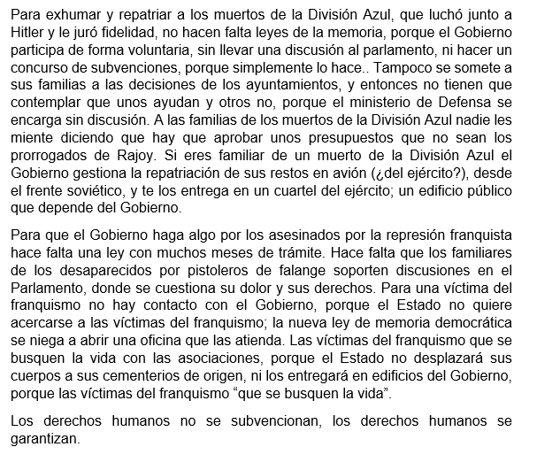 ARMH_Memoria's tweet photo. Mientras, por la puerta de atras, con total opacidad, por goteo, exhuman y repatrian restos de miembros de la División Azul. 

De nuevo las víctimas de la represión franquista son discriminadas, margnadas y condenadas a un uso partidista de sus derechos y su dolor. https://t.co/HjcxemE95O