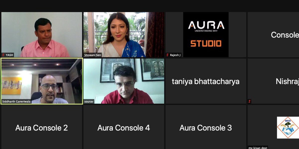 mcshivanisen's tweet image. It was an honour interviewing @SGanguly99 da today on a Virtual show where thousands of farmers logged in from across India.

Wise and inspiring beyond words. I am filled with a positive energy after hearing dada speak.

Stay safe dada 🙏😇 

#BucketListStuff #BehindTheScenes