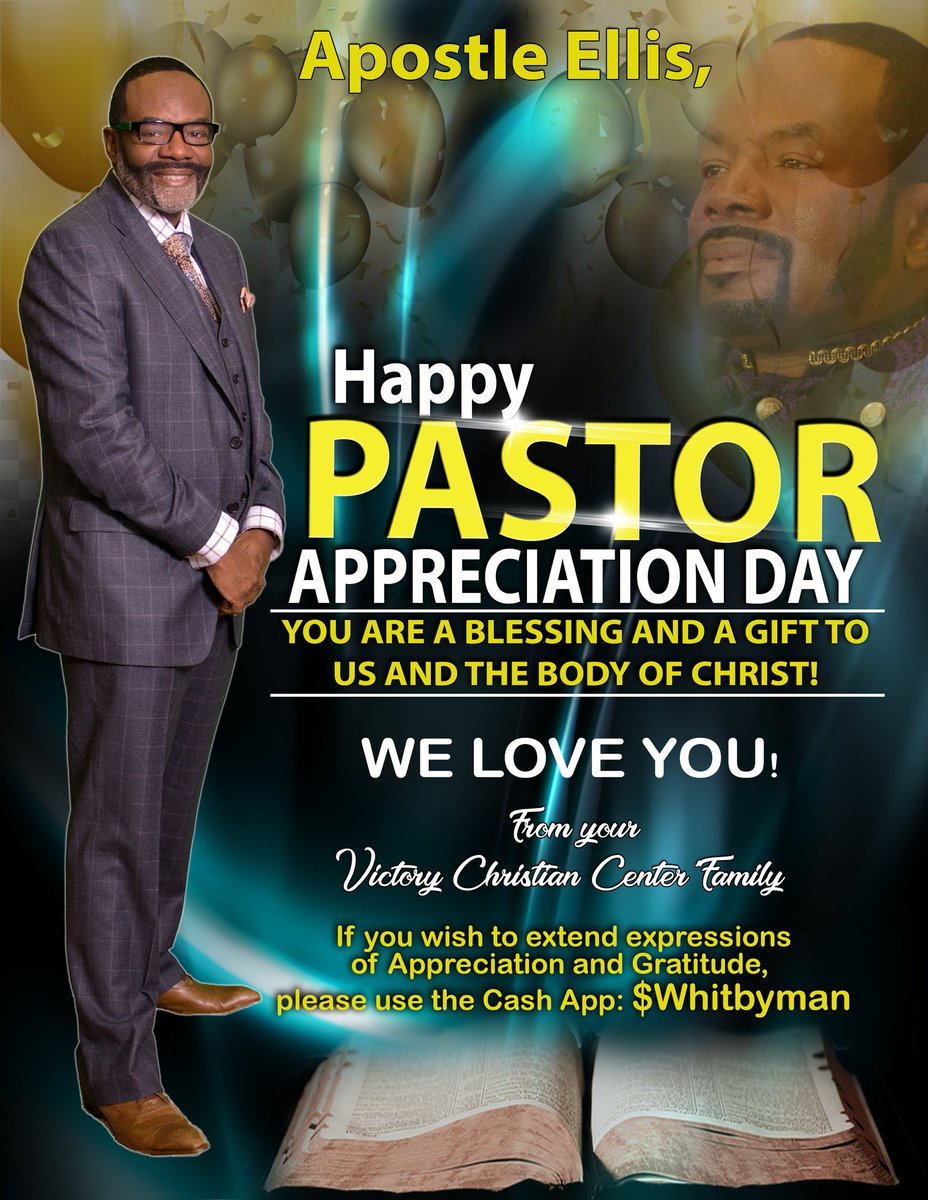 vcc_philly's tweet photo. HAPPY PASTOR APPRECIATION DAY to our Founder and Pastor, the one and only APOSTLE DR. JIMMIE A. ELLIS, III. Although we appreciate our Shepherd each and every day... today we will turn up the volume!!! VICTORY, LET'S GO!!! WE LOVE YOU FATHER!!! #PastorAppreciationDay #vccphilly https://t.co/7NKwBojujN