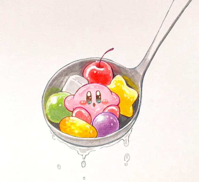 フルポンなプププ
#kirby #illust #copic #カービィ #イラスト #コピック 