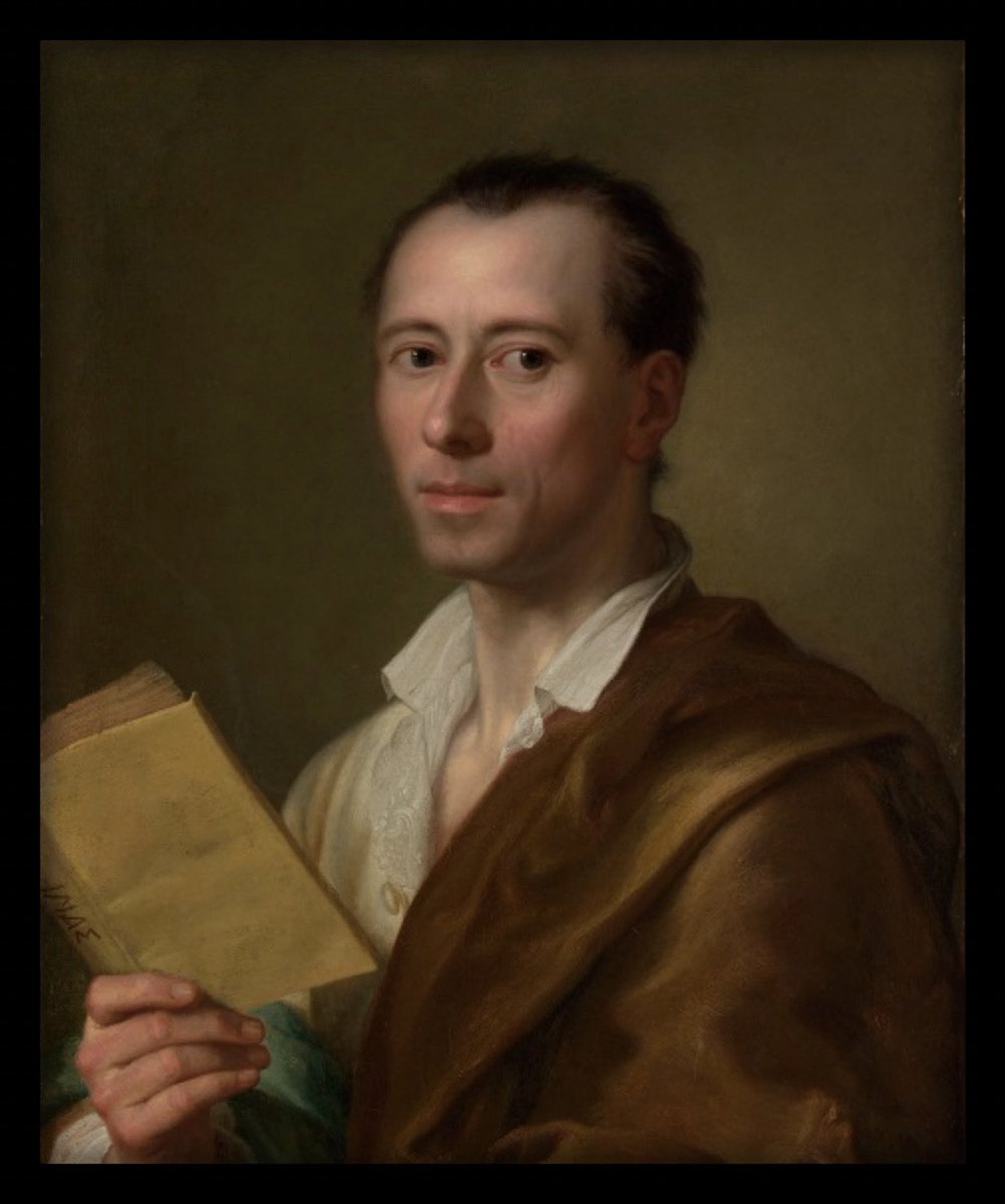 “Solo dallo studio dell’arte greca, impareremo a determinare il bello”.
A dirlo è stato Johann Joachim Wincklemann, ( qui ritratto da Anton Raphael Mengs nel 1755).