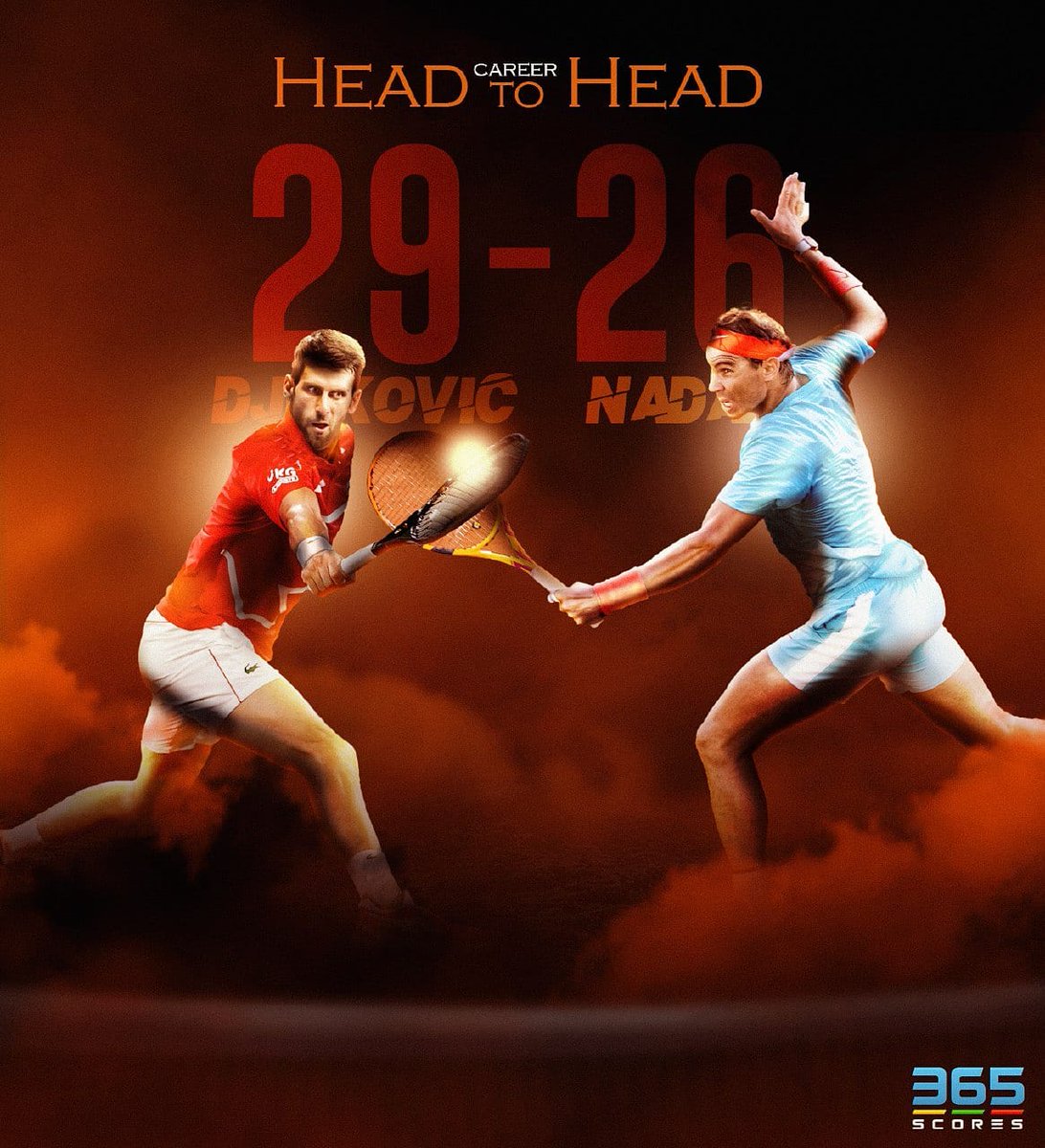 365Scores's tweet photo. Can #Djokovic take down the King of the Clay? What a contest we have in store! 🔥

#Nadal #RolandGarros #FrenchOpen2020 #RolandGarros2020 #ATP2020 #GrandSlam #ATP #365Scores https://t.co/YUJrdFfqhs