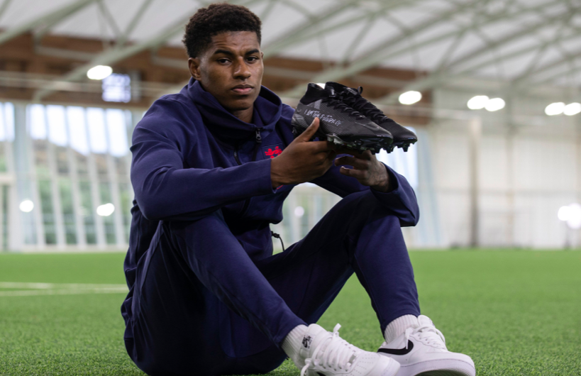 TommysDartsTips's tweet photo. Marcus Rashford will wear boots today adorned with messages from some of the children he has helped during lockdown. 

Class. 👏👏👏 https://t.co/iE4HooYDIO