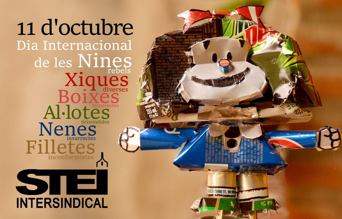 Sandra_Stei's tweet photo. #11Octubre #DiaInternacional #Nines #Xiques #Boixes #Allotes #Nenes #Filletes L'STEI demana mesures de protecció contra la vulnerabilitat de moltes nines al món. Comunicat complet a https://t.co/scveR5OKBU https://t.co/OvwLy4uhbT