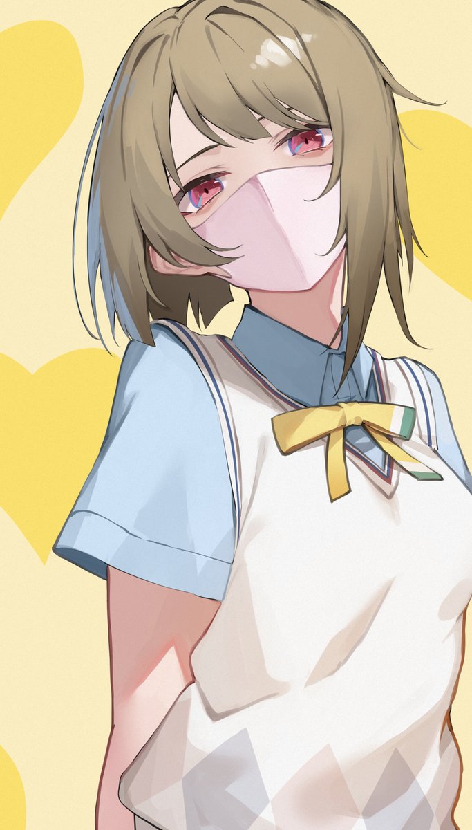 nakasu kasumi 1girl solo nijigasaki academy school uniform school uniform short hair short sleeves looking at viewer  illustration images