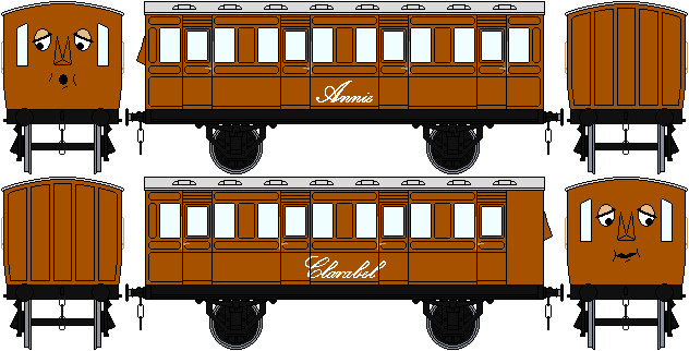 Did some more pixel art orthogonals, and any that I do in the future will go here.  @ScrapRust, this one's for you in particular since you were quite keen about the idea.First up are the NWR's tan coaches.