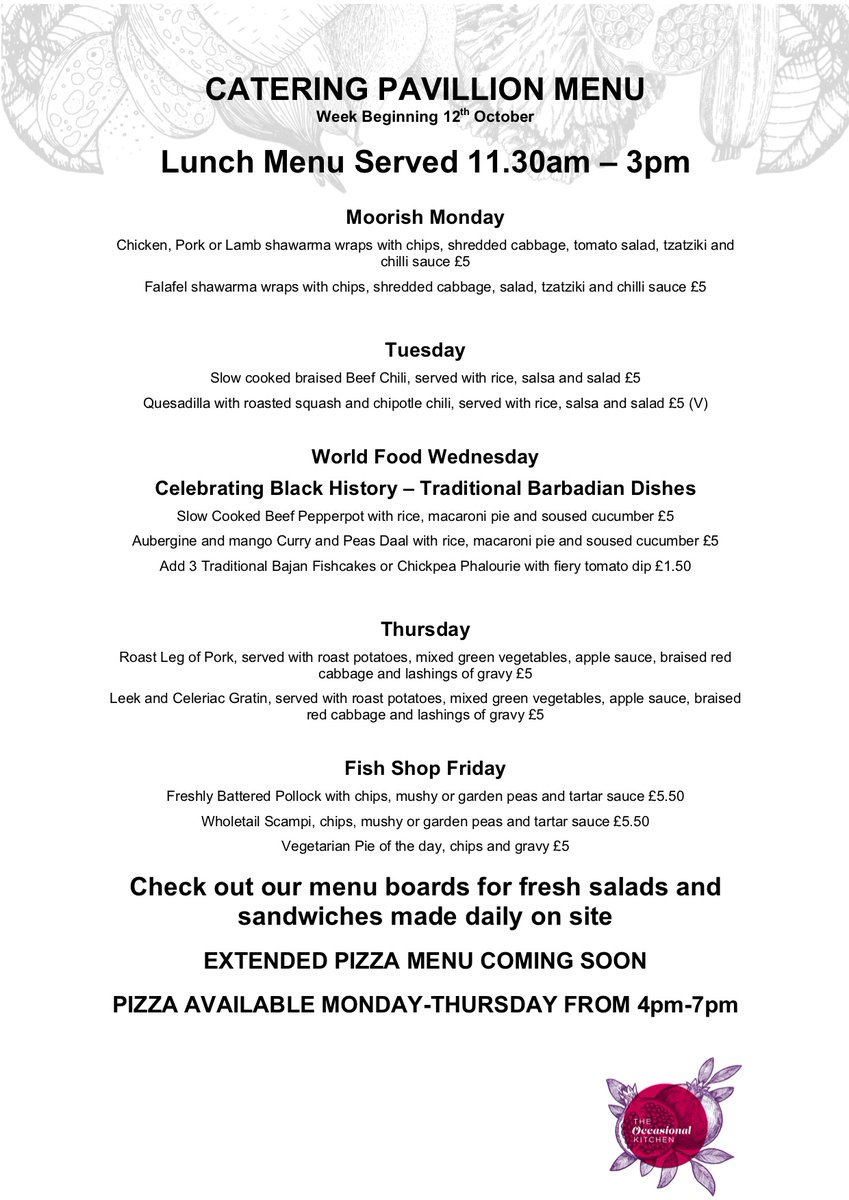 Winter is drawing in ... the menu is changing. We're listening to everyone and we're incredibly grateful. 

THE FIRST 40 PEOPLE WHO COME FOR A FULL MAIN LUNCH GET A FREE PUDDING TASTER ON MONDAY! <a href="/NBT_JDW/">NBTJuniorDrWellbeing</a> @NBTNursing <a href="/NBT_ICU/">Southmead ICU</a> <a href="/PandTNBT/">People Team at NBT</a> <a href="/SAU_NBT/">SAUNorthBristolNHS</a> <a href="/SuperSouthmead/">Southmead Hospital Charity</a> <a href="/NBTAnaesthesia/">North Bristol Trust Dept Anaesthesia</a>