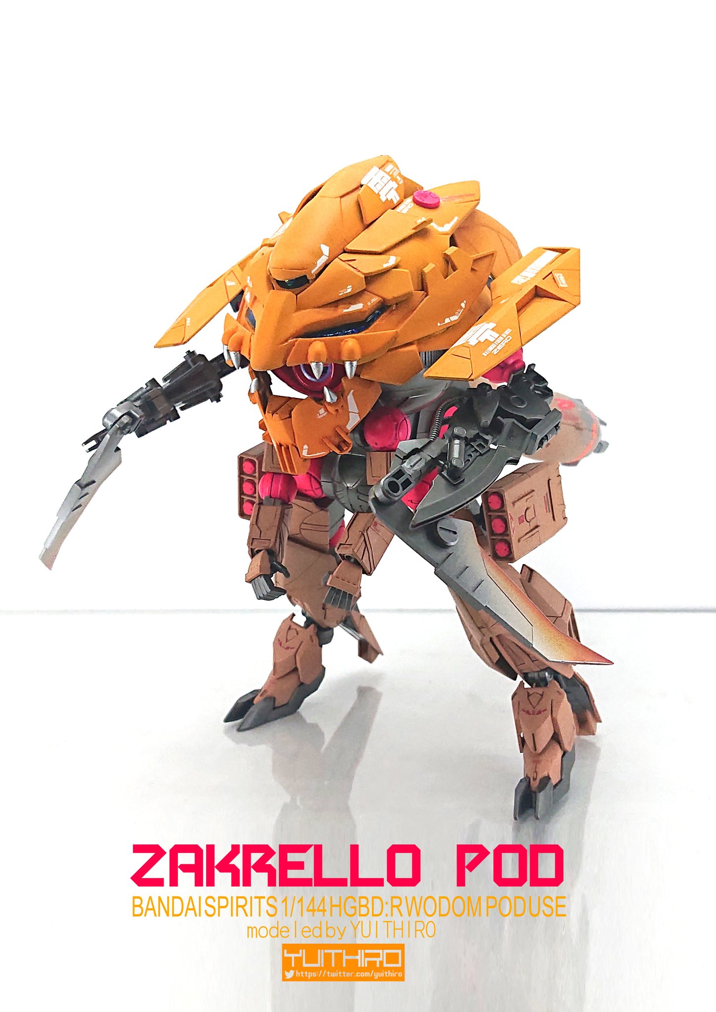 画像 ザクレロポッド 完成しました 高速移動形態から二足歩行形態に変形します ガンプラ ミキシング 改造したらこうなった T Co Ewswtsfm Matomehub まとめハブ