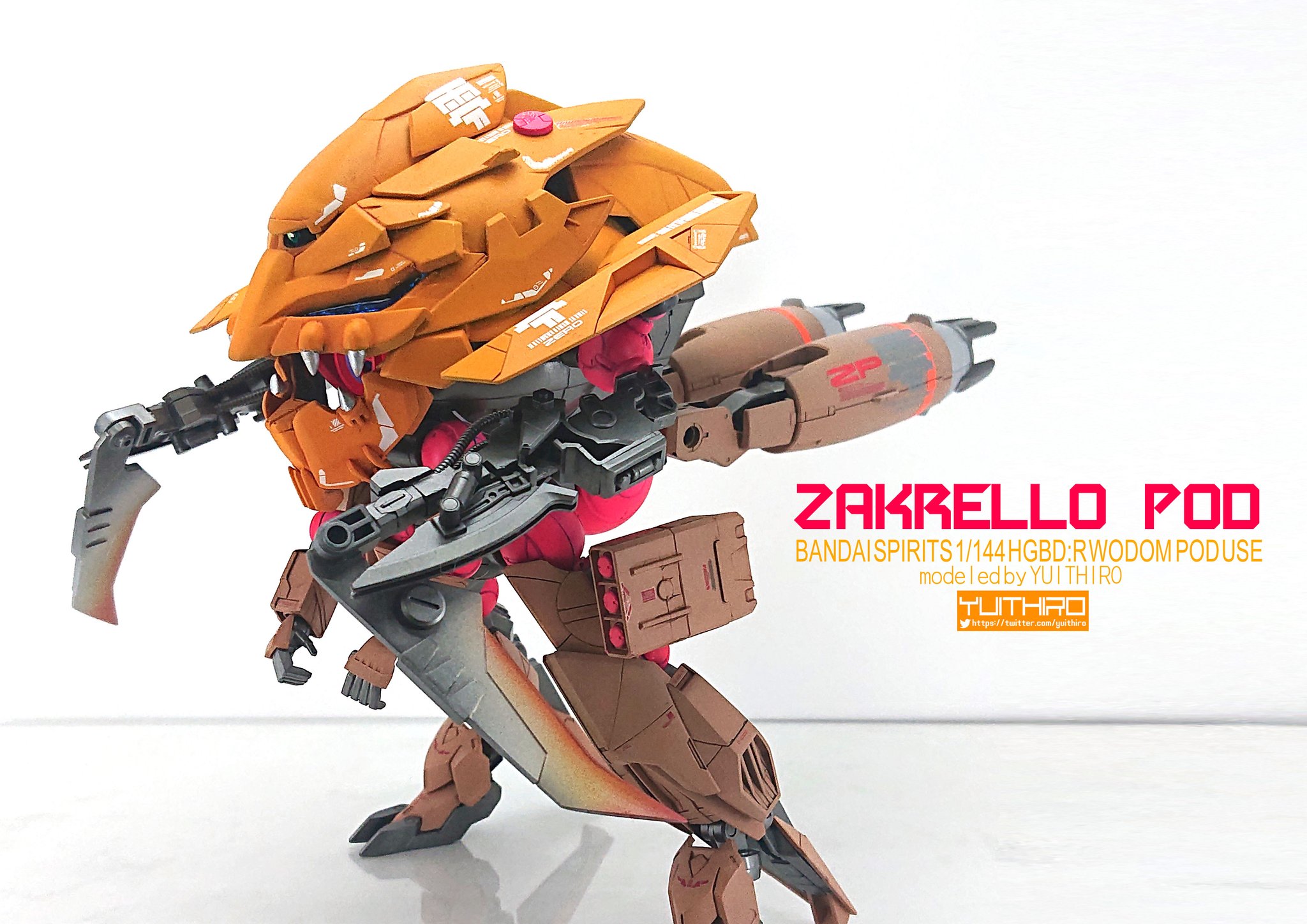 画像 ザクレロポッド 完成しました 高速移動形態から二足歩行形態に変形します ガンプラ ミキシング 改造したらこうなった T Co Ewswtsfm Matomehub まとめハブ