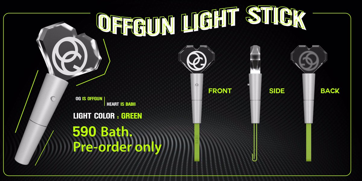 offgun_family's tweet photo. มาแล้วจ้า ตามคำเรียกร้องกันมานาน ตอนนี้เราจะมีแท่งไฟเป็นของตัวเองแล้วนะจ๊ะ #เบบี๋ #ออฟกัน

        💚~ 𝗣𝗿𝗲-𝗼𝗿𝗱𝗲𝗿 𝗼𝗻𝗹𝘆 ~💚
https://t.co/vLP3hefqJs

✨ ระยะเวลาพรีออเดอร์ตั้งแต่วันนี้ จนถึง 15/10/63 นี้ เท่านั้น!! 🙏🏻 https://t.co/leoKKKuj8y
