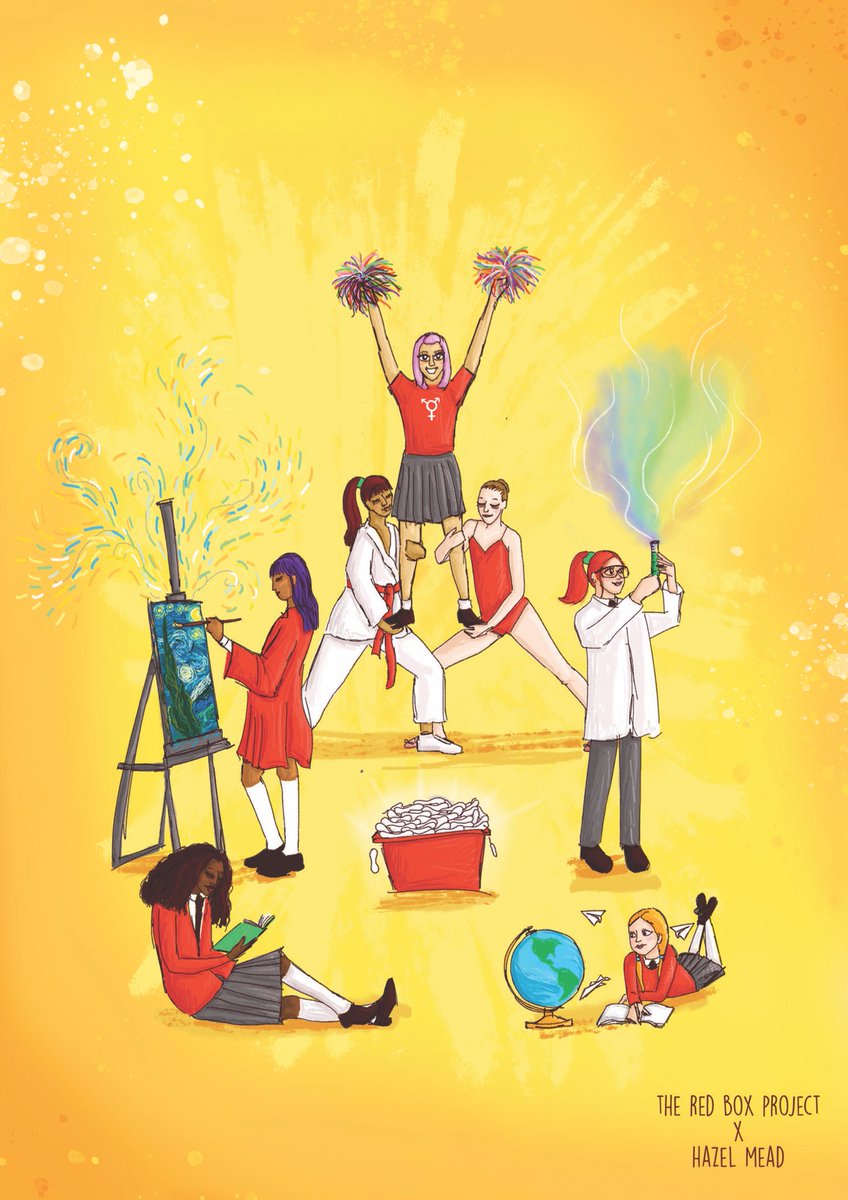 Happy International #DayOfTheGirl 

A great day to celebrate the incredible impact of free period products in schools 🙌❤️

Thanks to <a href="/HazelMeadArt/">Hazel Mead</a> for this amazing piece