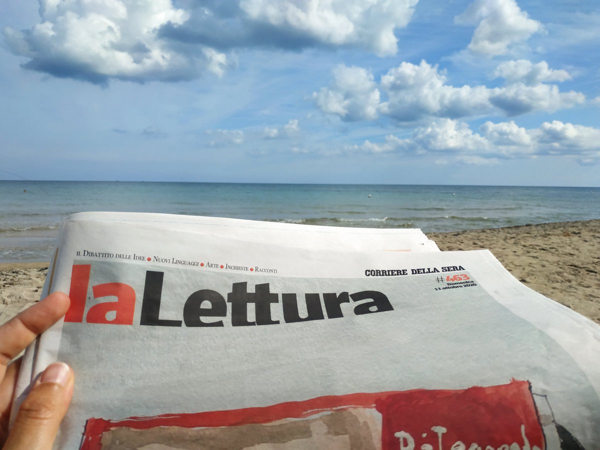 Voce del verbo 'continuare' (a leggere, ad andare al #mare)
#vivalalettura @La_Lettura