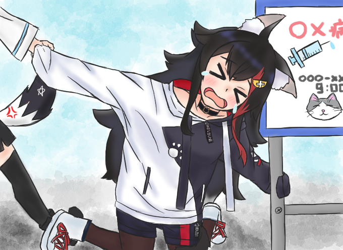 注射できてえらい
#みおーん絵 