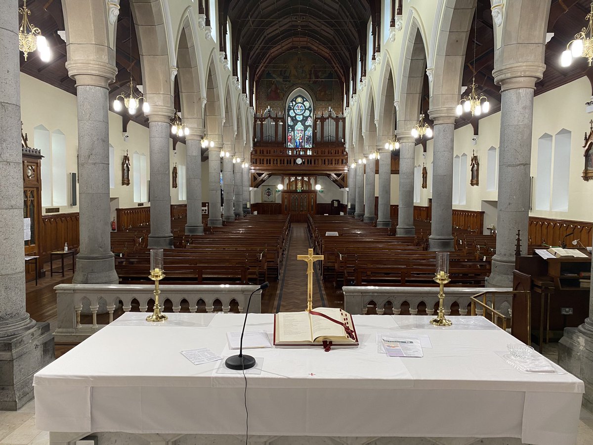 Strange to celebrate Mass in an empty Cathedral in Ballaghaderreen this morning as we live through Level 3 restrictions. However, St. Paul encourages us in the second reading; ‘There is nothing I cannot master with the help of the one who gives me strength.’