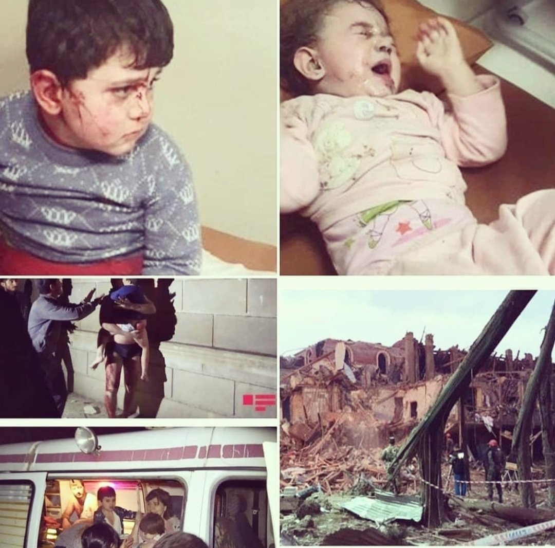 SMehpara's tweet photo. Is that ceasefire??? #Armenian #terrorist state continues to shell civilians in #Azerbaijan . 8civilians killed, 33wounded. Rescues continue. The attack happened at around 2am when incorrect children were sleeping safely.
#StopArmenianAgression  
@BBCWorld @FoxNews @CNN https://t.co/k4MmH6b1aD