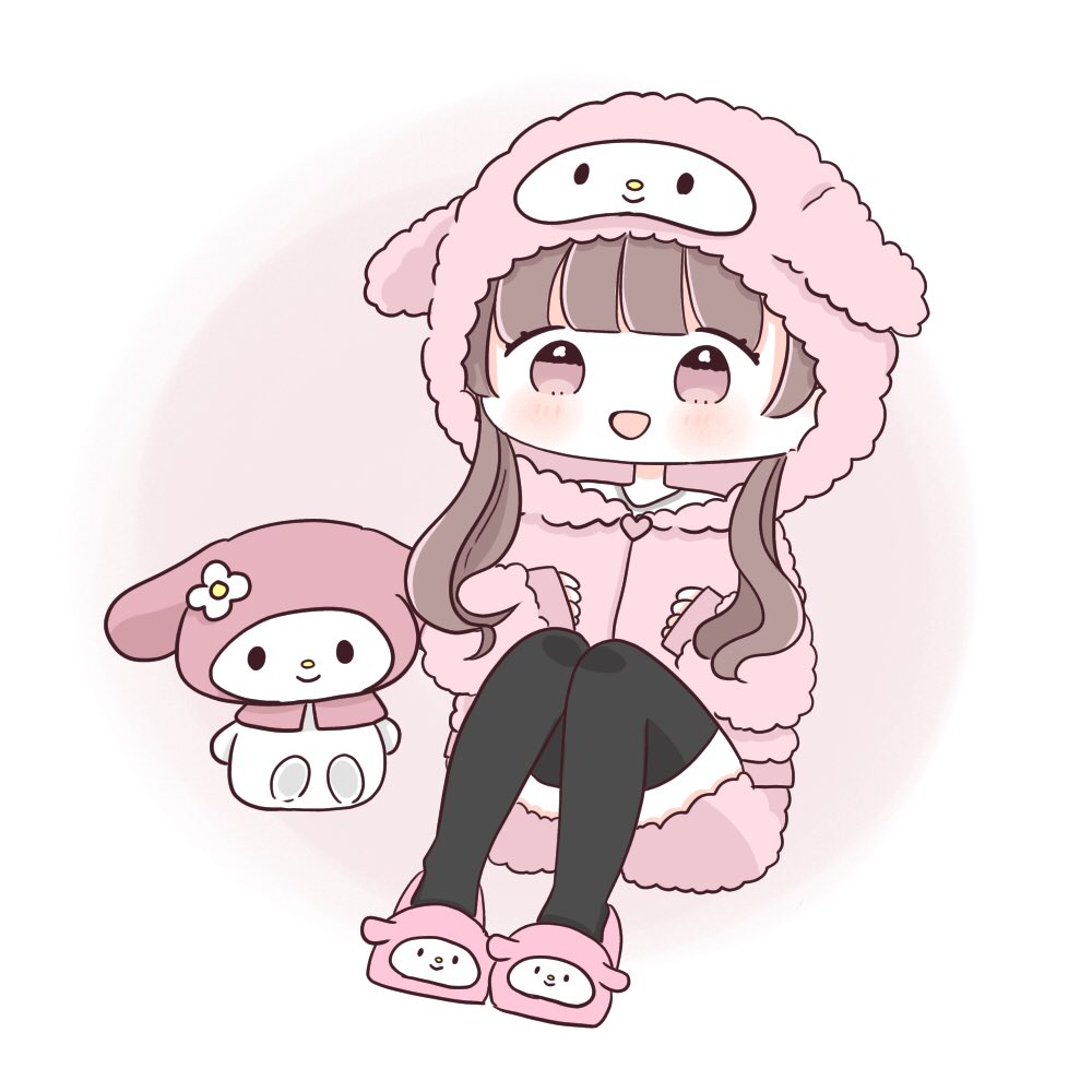 寒くなってきたから去年の冬終わりに買ったマイメロのモコモコちゃんが着れます おさらいも 遅筆のイラスト 寒くなってきたから去年の冬終わりに買ったマイメロのモコモコちゃんが着れます おさらいも 遅筆のイラスト