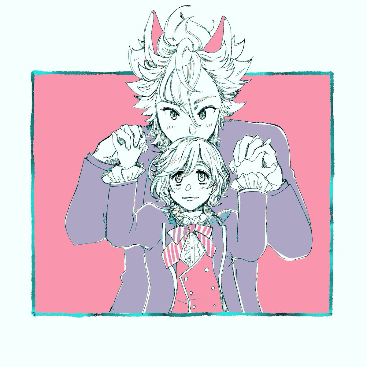 「くん誕生日に描いてたジャエペぽいやつ 」|ノィ。のイラスト