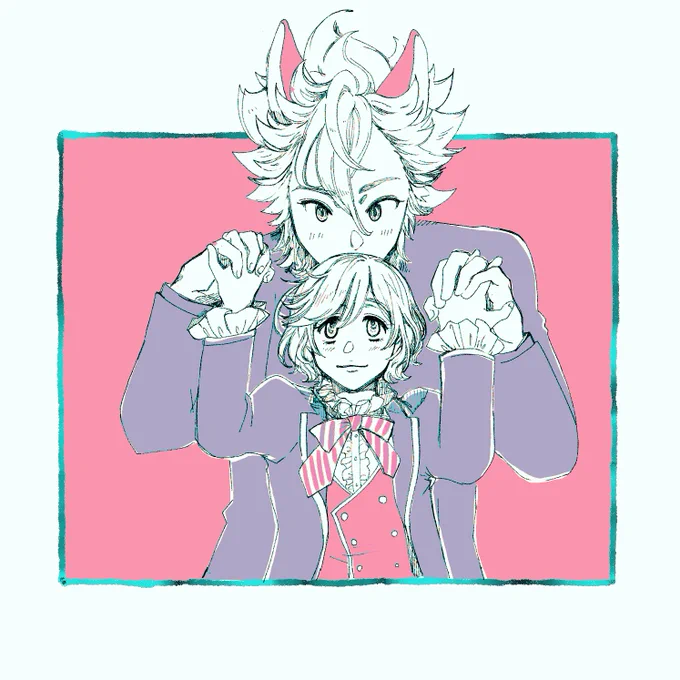 くん誕生日に描いてたジャエペぽいやつ 