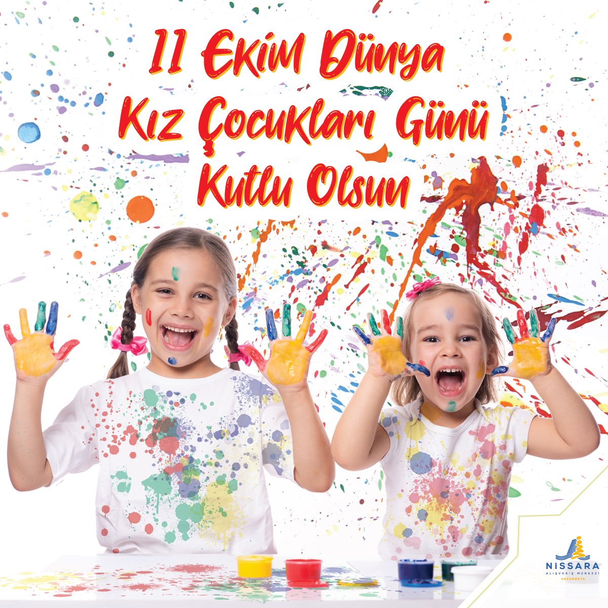 Mutlu çocuklar, aydınlık yarınlar demek! Eğitim, özgürlük ve eşitlik haklarının her daim desteklenmesi dileğiyle; 11 Ekim Dünya Kız Çocukları Günü kutlu olsun. 👸🏻🌍

#dunyakizcocuklarigunu #nissaraavm