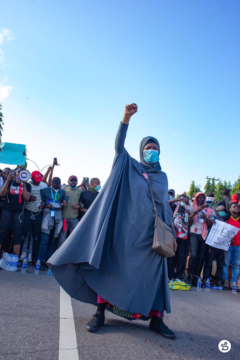 Another iconic image of a woman leading a protest in Africa. This one from Nigeria  images are powerful and we are  #BlackGirlMagic