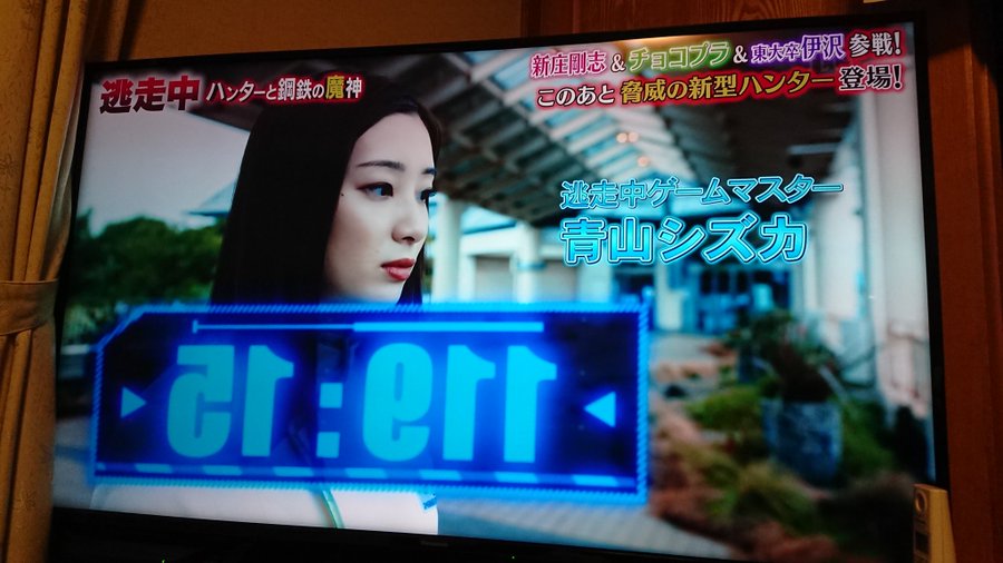 逃走中の青山シズカ役の女優は誰 足立梨花はゲームマスターで以前より太った スイミージャーナル