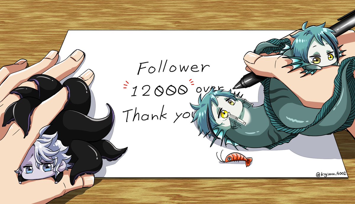 フォロワー様12000人overありがとうございます??✨
これからも???稚魚と共に頑張ります!!!! 