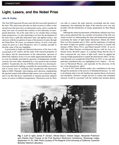 Very happy to have had the chance to write about some light-related Nobel prizes for a Perspective in Advanced Photonics.  dx.doi.org/10.1117/1.AP.2… There's a nice poster you can download as well! <a href="/SPIEtweets/">SPIE</a>