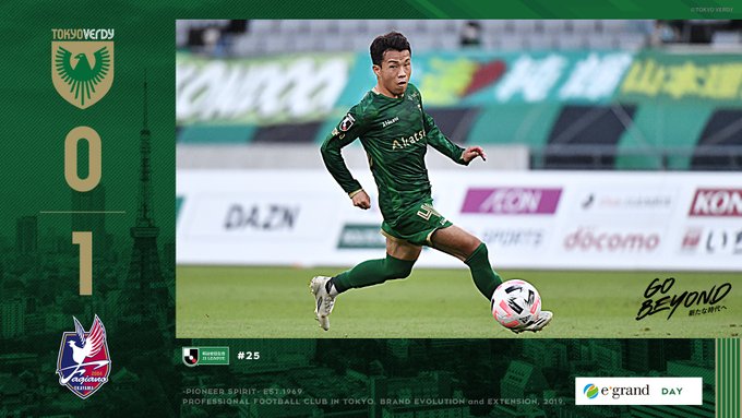 【2020 J2 第25節】東京ヴェルディ 0-1 ファジアーノ岡山