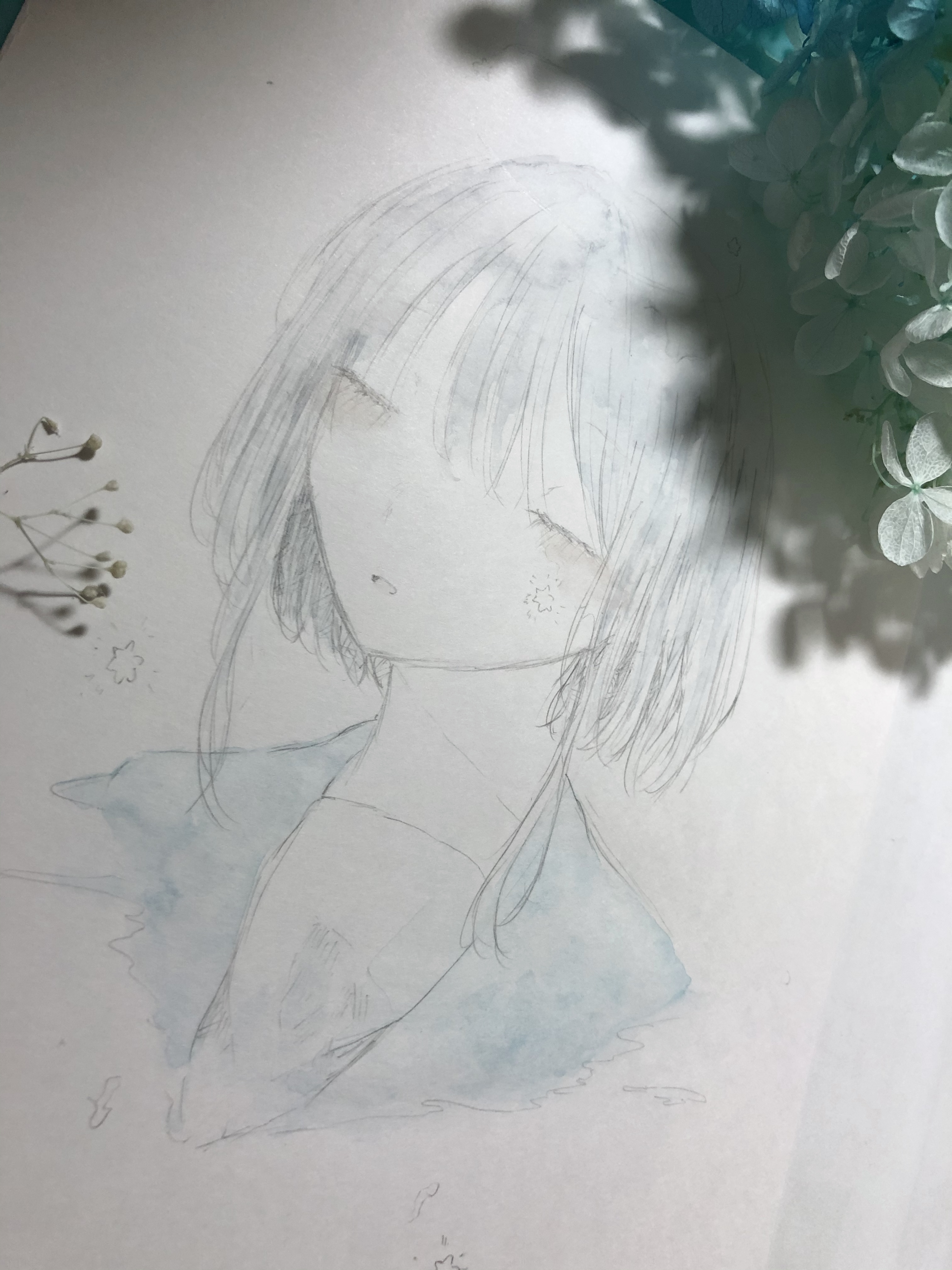 歌琴 新作 ケント紙にらくがき 水彩境界ができてすごく素敵になりました アナログ アナログイラスト らくがき 透明水彩 水彩 ケント紙 T Co F6x8aww3sj Twitter