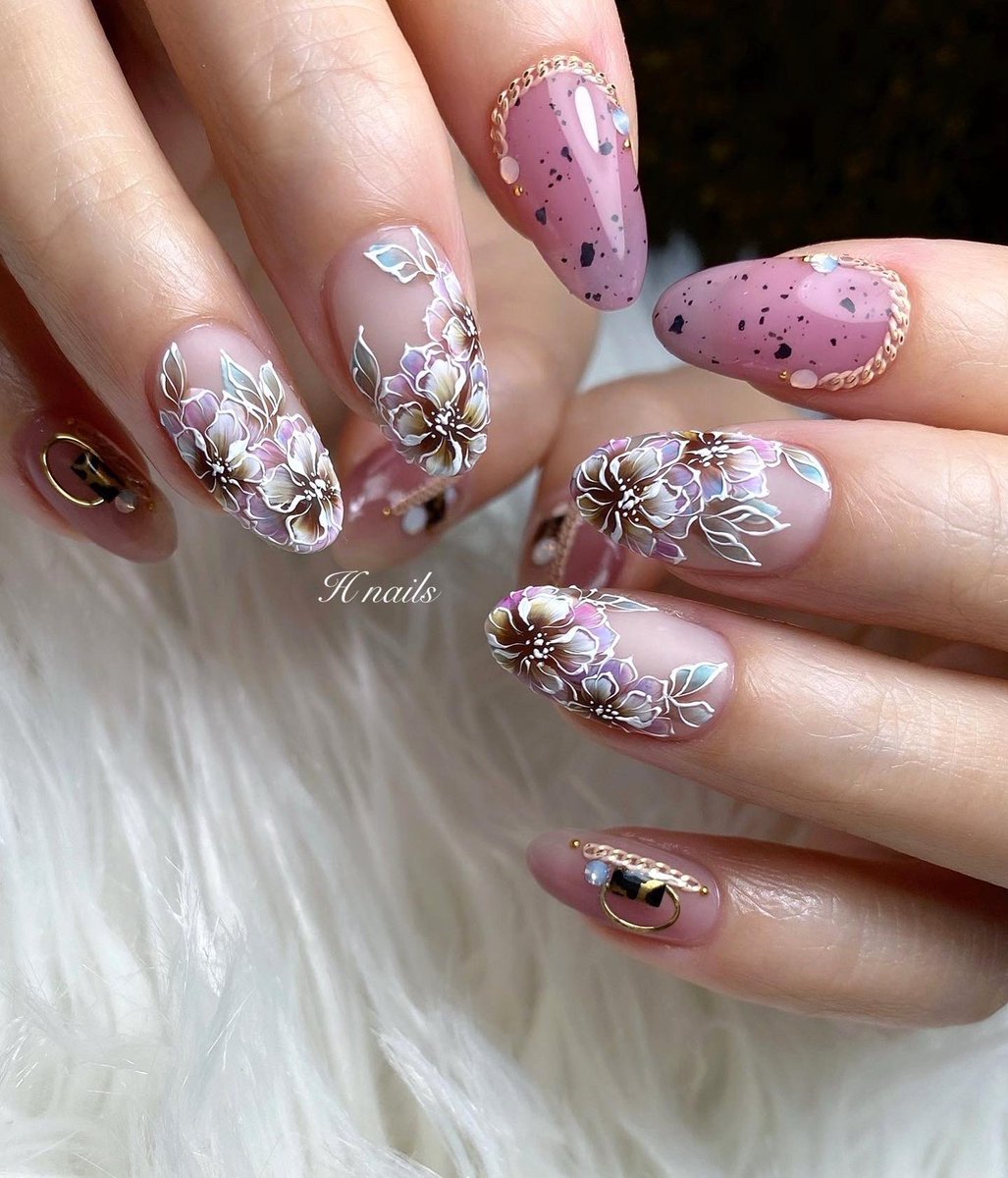 Hanako ゴージャス Instagram T Co Bjw2bxvbmq Flower フラワーネイル Hnails Nails Naildesign Nailart 自由が丘ネイルサロン ネイル ネイルアート ネイルデザイン T Co Ylqdyvnpre