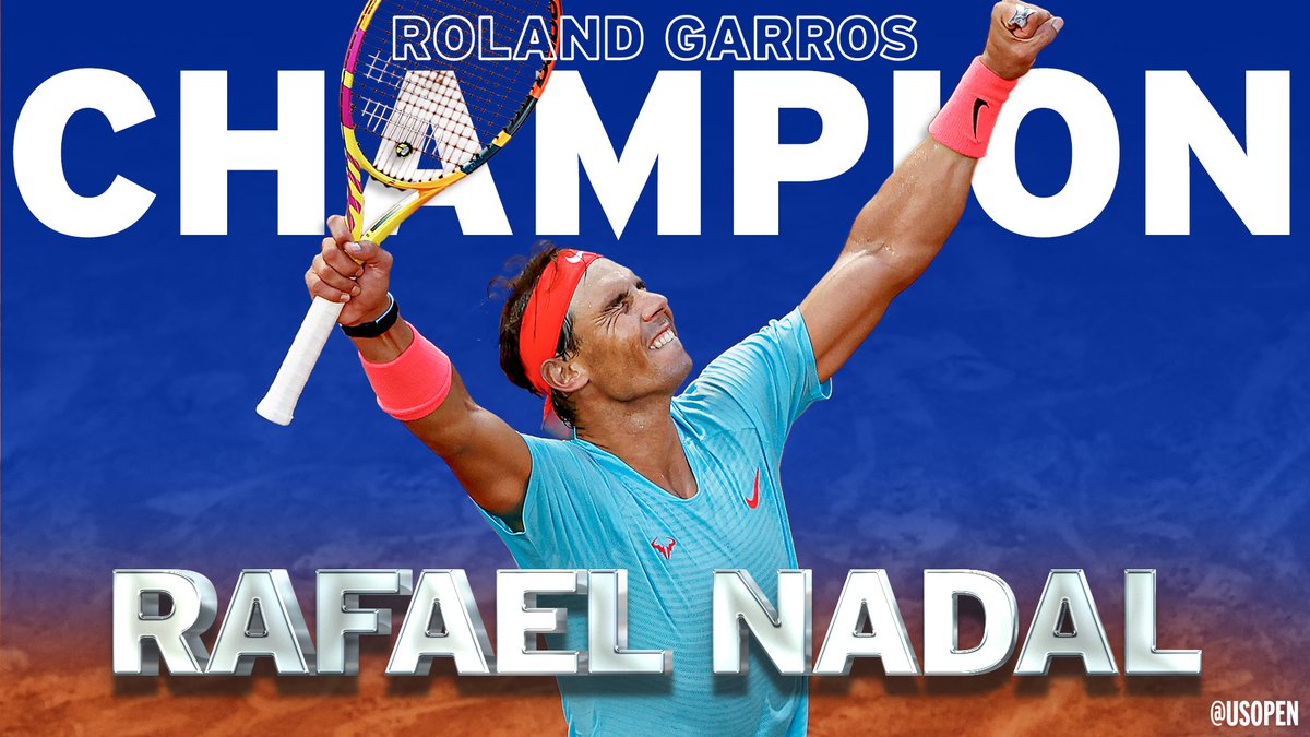 usopen's tweet image. Make that 1️⃣3️⃣ titles at #RolandGarros
