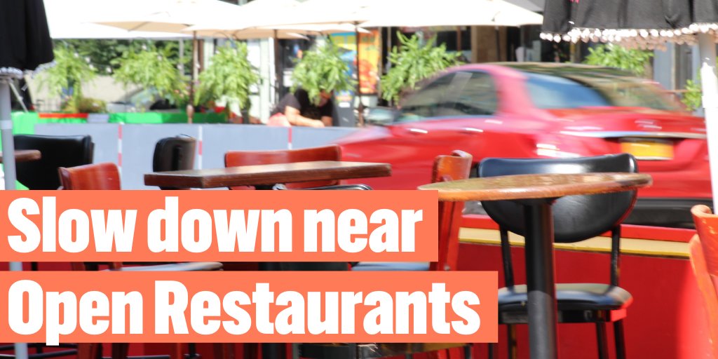 NYPD34Pct's tweet photo. Avoid distractions! NYC streets are busy and need your full attention. #Drive25 and always watch for pedestrians, cyclists and outdoor restaurant diners. #VisionZero @NYC_DOT https://t.co/apC4YfEIig