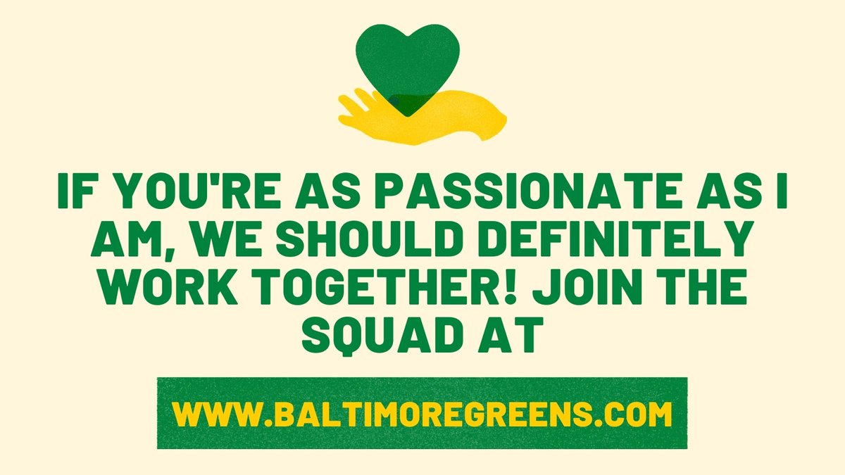 What proves I made the right decision are the passionate, talented, generous, humble people I've met since working with  @baltimoregreens