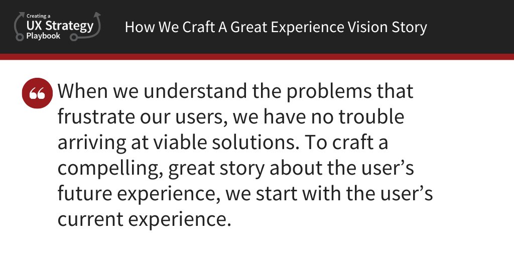 jmspool's tweet photo. When we understand the problems that frustrate our users, we have no trouble arriving at viable solutions. To craft a compelling, great story about the user’s future experience, we start with the user’s current experience.

https://t.co/J9NMAiCK8n https://t.co/AIvoKfMCuz
