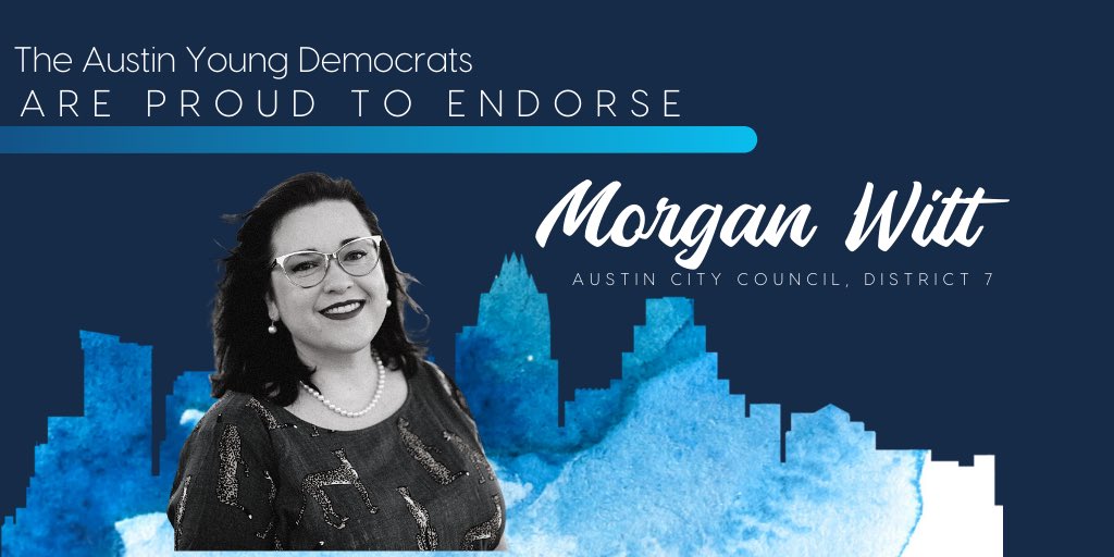AustinYoungDems's tweet photo. Austin City Council, District 7: @mwfordistrict7 #AYDEndorsed https://t.co/MvnSRpRNGP