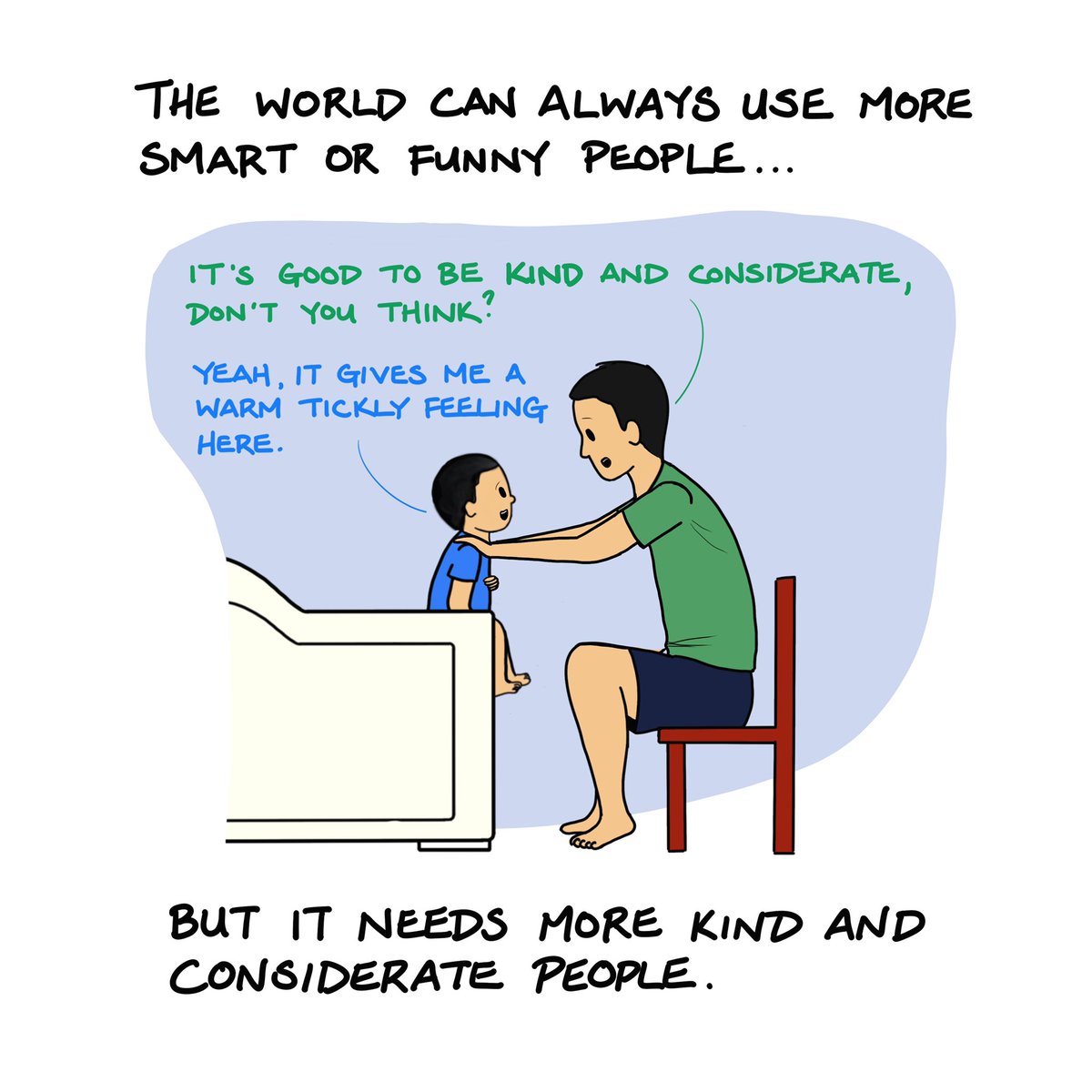 Had to give a pep talk to BB...