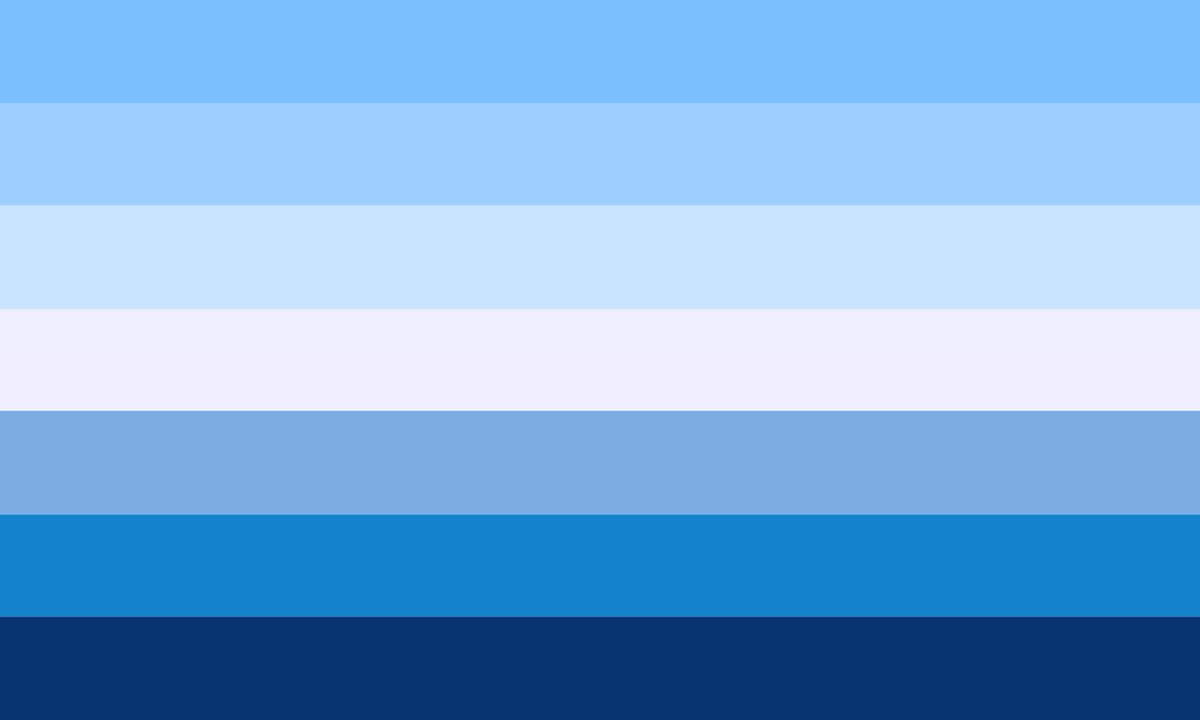 the gay flag- some people don’t like the blue stripes and may choose the rainbow flag instead