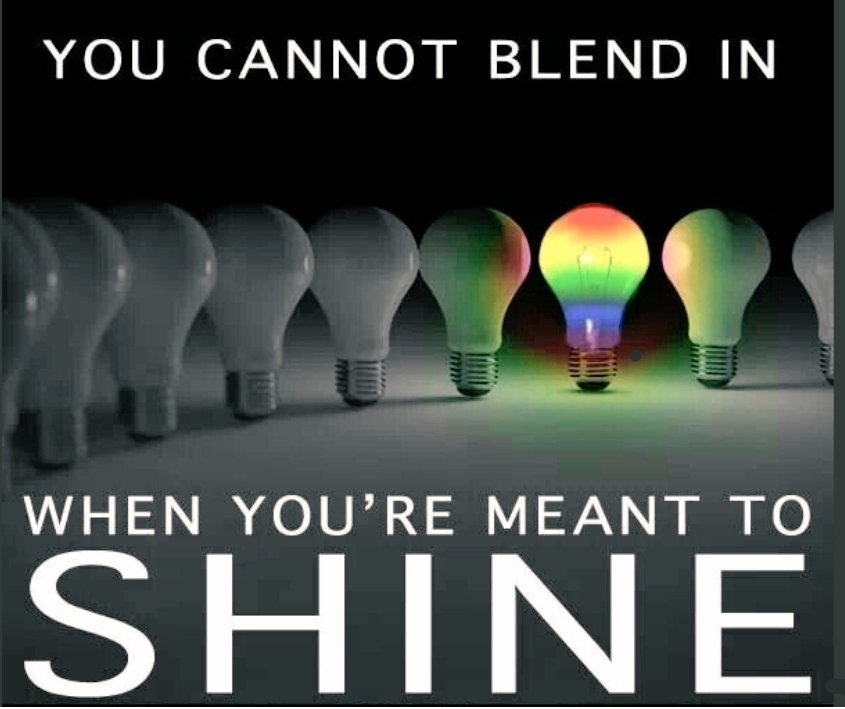 It's no coincidence that #NationalComingOutDay follows #WorldMentalHealthDay. As an educator, I have encouraged my students to shine, to be proud of who they are, and to live with joy. Our world is more beautiful when we can all shine however we are made.