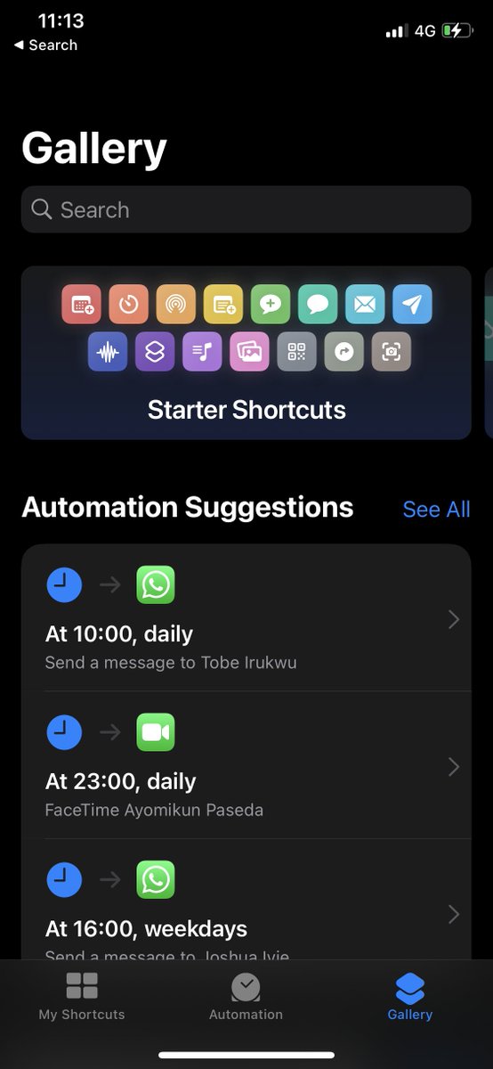 Step 1 (If you’ve never used Shortcuts before)Go to Shortcuts app and add any random shortcut from the gallery page.