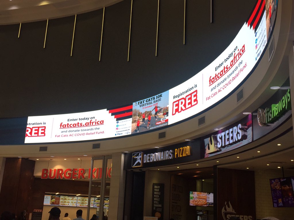ThisIsBusi's tweet photo. Proudly sponsored by @TheMallOfAfrica #fatcats10k #fatcats10kvirtualrace
#arunforthewholefamily #RaceDayEntertainment
#EllipseWaterfall #MallOfAfrica
#VGLDimensions https://t.co/w5LeY2w5OE