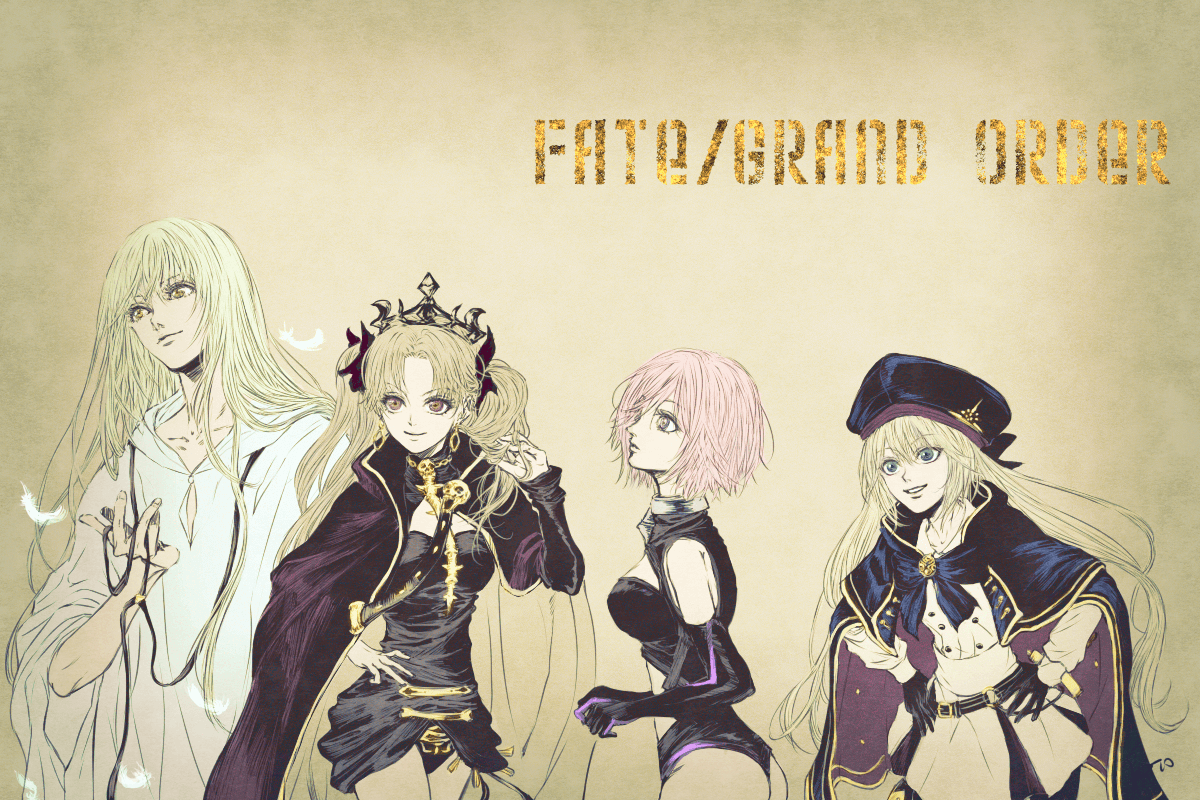 #FGO 
今年の夏からマスター始めました
お気に入りを男女で分けて身長順に並んでいただいた 