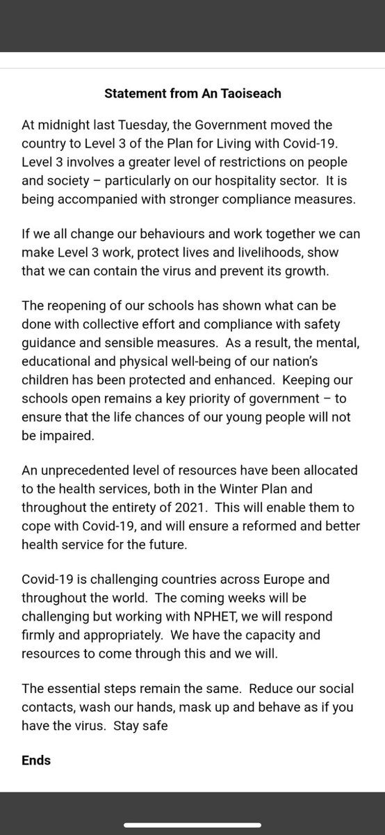 How can  @MichealMartinTD measure that children’s Educational wellbeing has been “enhanced” since August/September as opposed to their previous experience? They continue to experience the largest class sizes in Europe...amid the mental strains of a global pandemic?