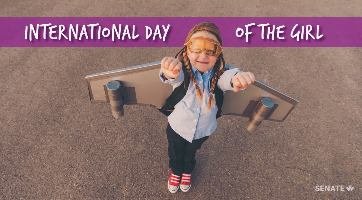 SenateCA's tweet photo. Happy International #DayOfTheGirl! Today is an opportunity to celebrate the contributions of girls in Canada and around the world. #BecauseOfYou #IDG2020 #SenCA https://t.co/WDfpH9xaNN