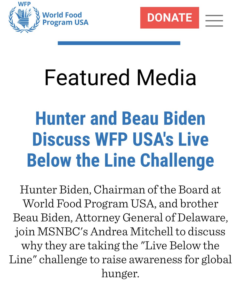 KeithOlbermann's tweet photo. Please do NOT tell @realDonaldTrump that the Nobel Peace Prize was awarded to The World Food Programme and that the long-time chairman of the WFP American branch was...Hunter Biden. And don’t RT this to any MAGAs! https://t.co/pDk904Xkop https://t.co/PMMQGPLX3k
