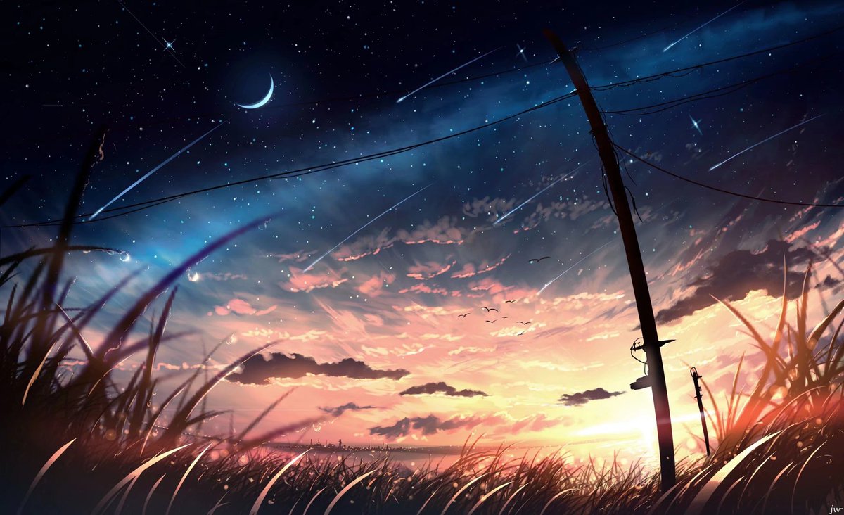 scenery sky no humans tree cloud outdoors star (sky)  illustration images