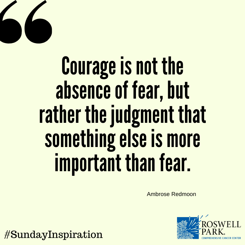 RoswellPark's tweet image. Rise above your fears. #SundayInspiration