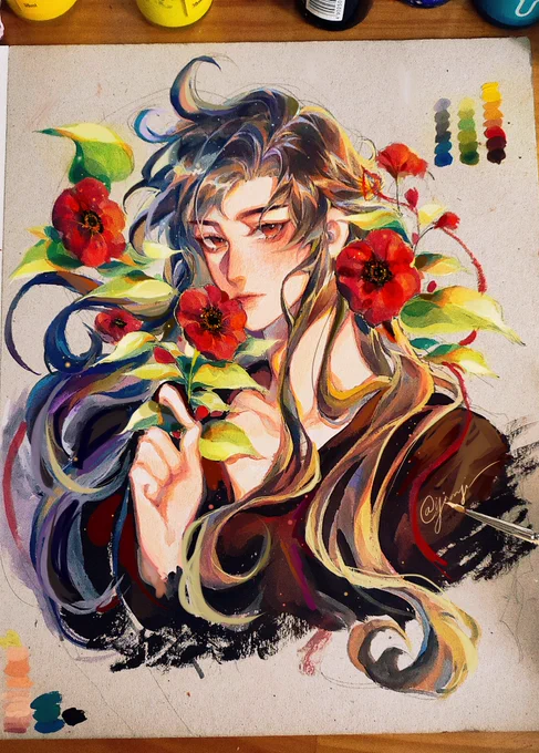 Gouache art practice! Hope you like it ???
Drawing a cutie babe Wei Ying ?????????????
Process and full.
Plz enjoy ! #MoDaoZuShi #weiwuxian 