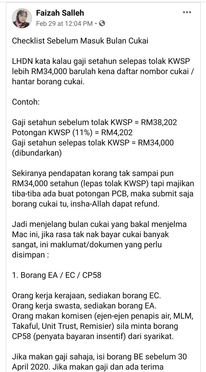 LHDN DECLARATIONGood reading and worth sharing..Jemput baca1/2